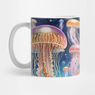 Submerged Symphony: Inspired Jellyfish Illustration Mug